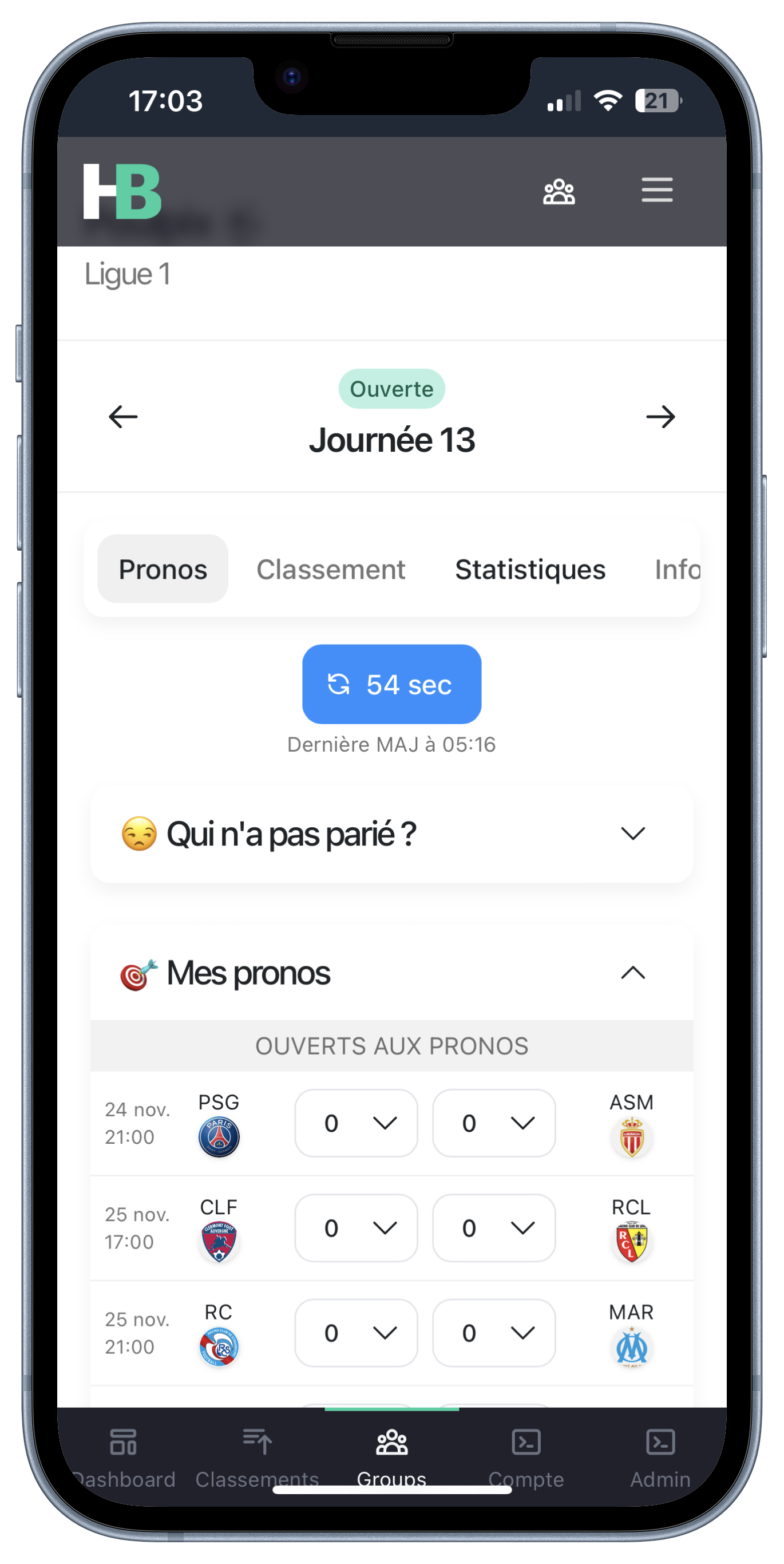 harderbetter group list